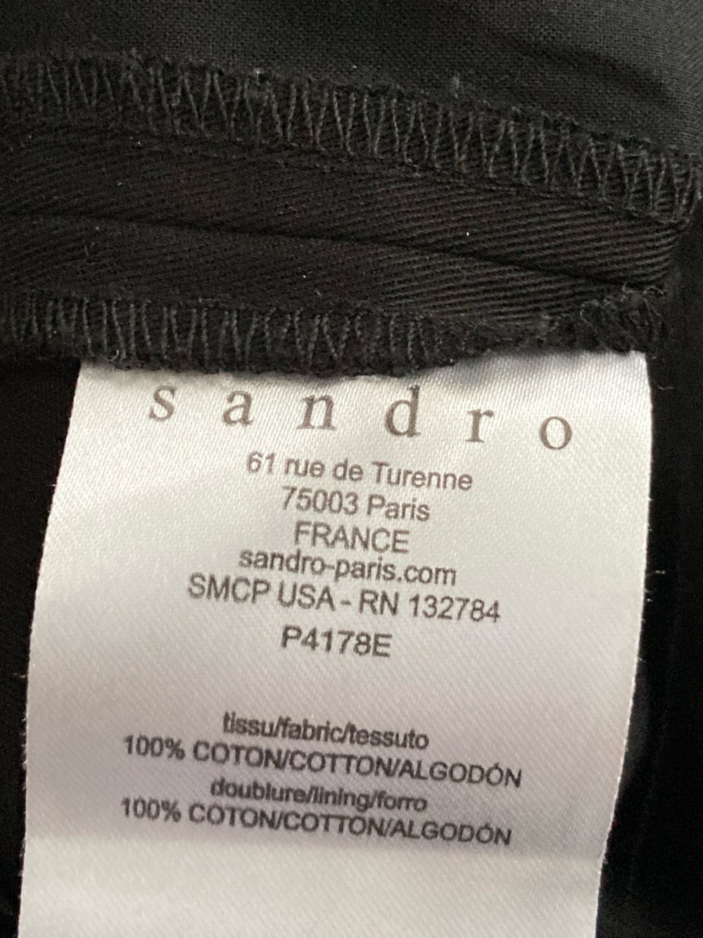 Sandro Paris Classic Black Dress Pants - Picture 6 of 6
